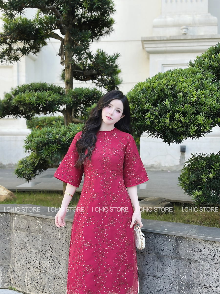 Áo Dài Ngọc An Đỏ